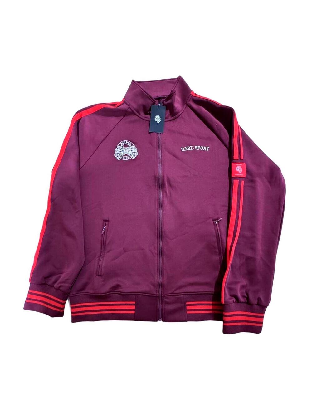 Darc Sport Burgundy Full Zip Track Jacket